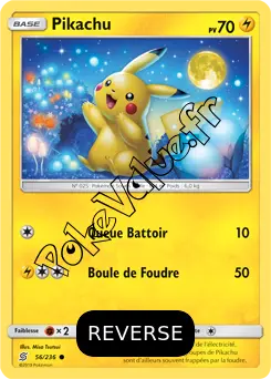 Carte Pokémon Pikachu  Reverse n°56 de la série Harmonie des Esprits
