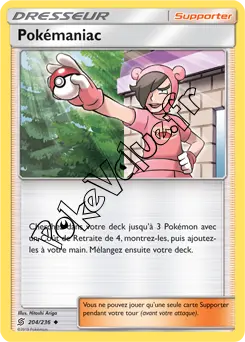 Carte Pokémon Pokémaniac n°204 de la série Harmonie des Esprits