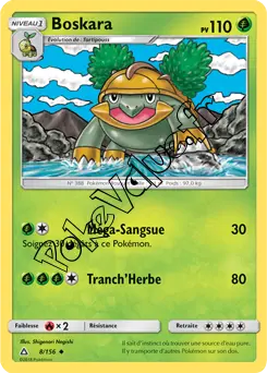 Carte Pokémon Boskara n°8 de la série Ultra-Prisme