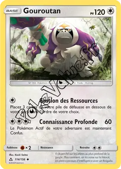Carte Pokémon Gouroutan n°114 de la série Ultra-Prisme