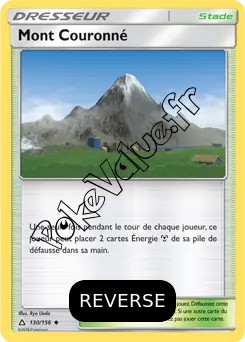 Carte Pokémon Mont Couronné Reverse n°130 de la série Ultra-Prisme