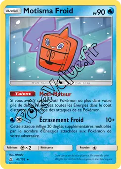 Carte Pokémon Motisma Froid n°41 de la série Ultra-Prisme