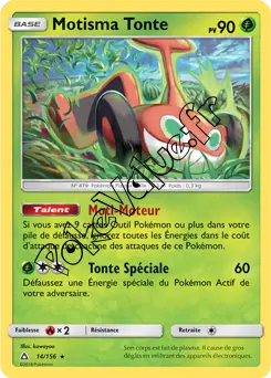 Carte Pokémon Motisma Tonte n°14 de la série Ultra-Prisme