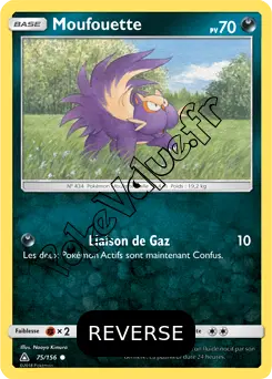 Carte Pokémon Moufouette Reverse n°75 de la série Ultra-Prisme