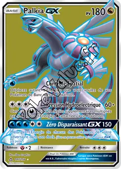 Carte Pokémon Palkia GX  n°147 de la série Ultra-Prisme