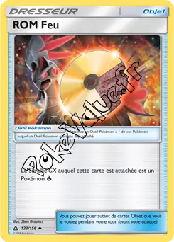 Carte Pokémon ROM Feu n°123 de la série Ultra-Prisme