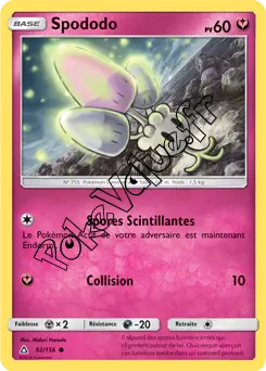 Carte Pokémon Spododo  n°92 de la série Ultra-Prisme