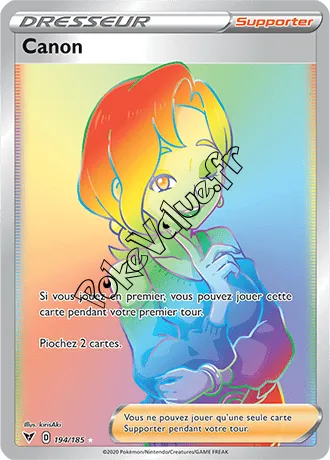 Carte Pokémon Canon n°194 de la série Voltage Éclatant