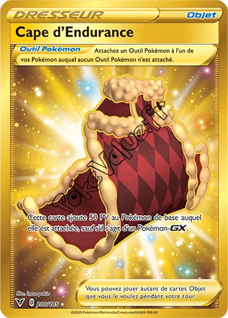 Carte Pokémon Cape d'Endurance n°200 de la série Voltage Éclatant