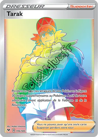 Carte Pokémon Tarak n°195 de la série Voltage Éclatant